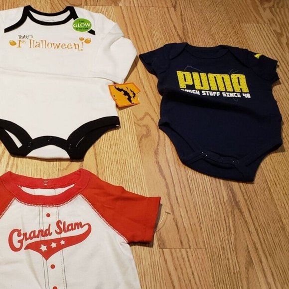 Baby Boys Bodysuits Lot of 4  Size: 0-3 Months  Circo Puma Disney - Picture 3 of 14